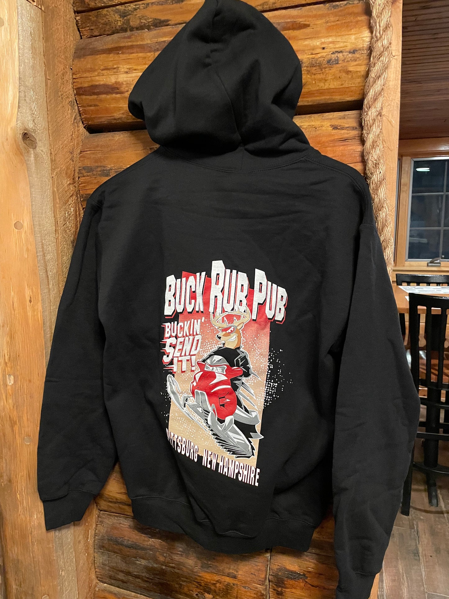 BUCKIN' SEND IT snowmobile Hoodie