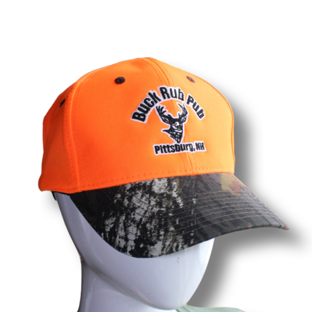 Hat- Orange & Camo