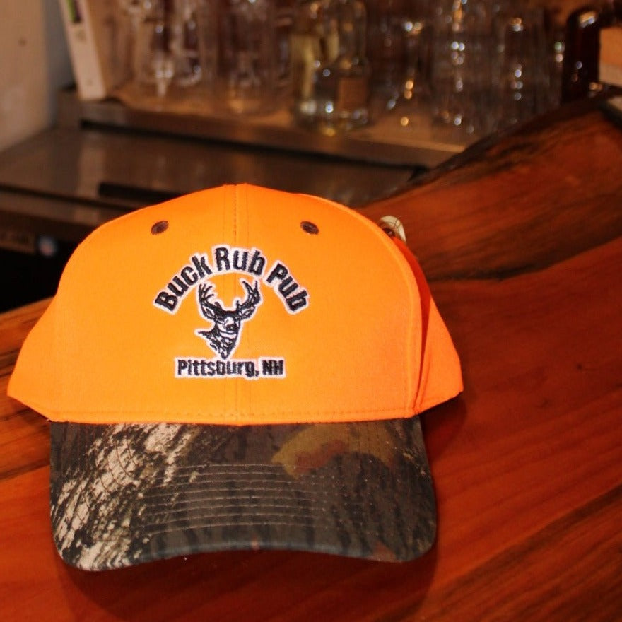 Hat- Orange & Camo
