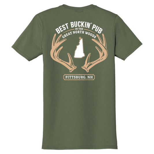 2026 Edition Best Buckin' Pub Military Green Unisex T-Shirt