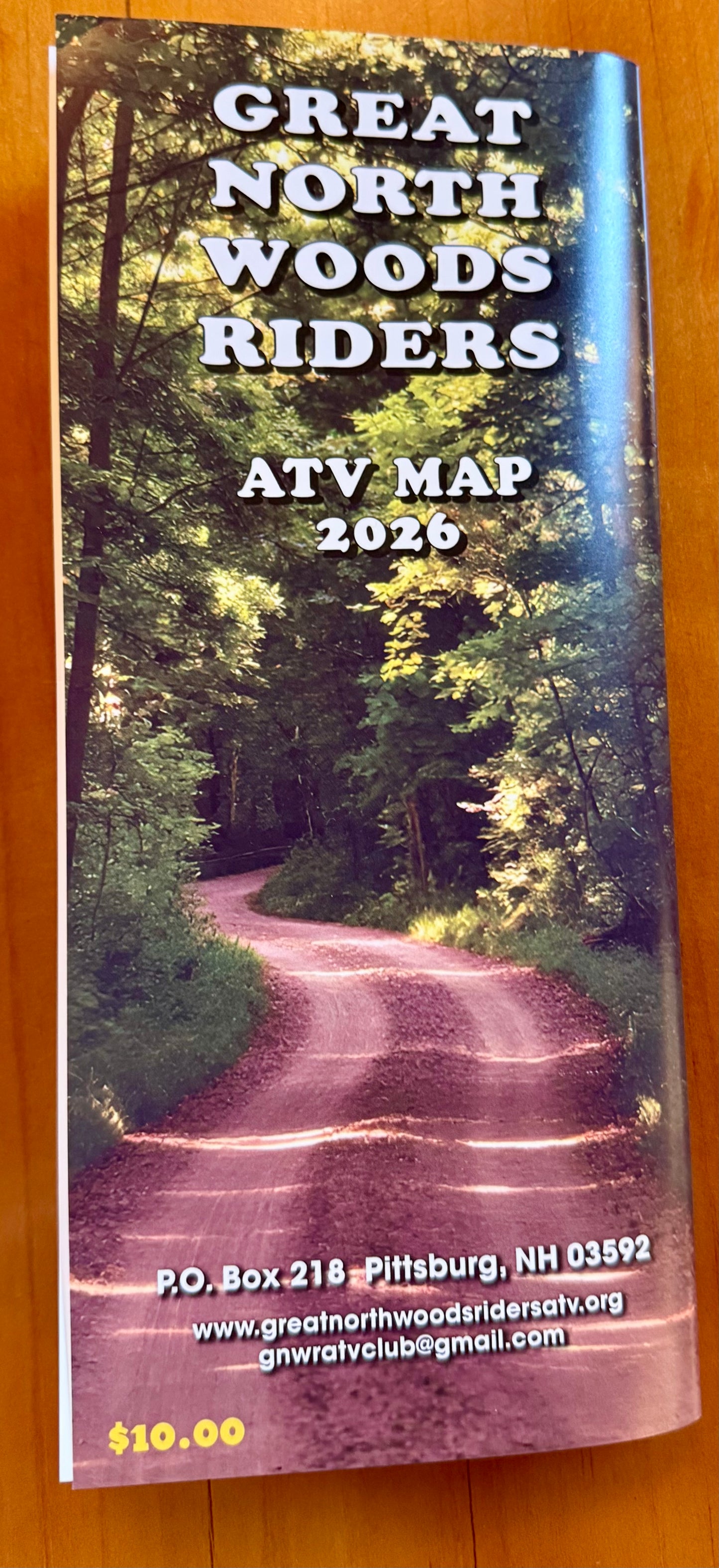 2026 Great North Woods Riders ATV Map