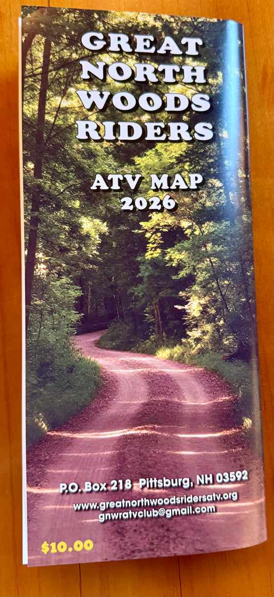2026 Great North Woods Riders ATV Map