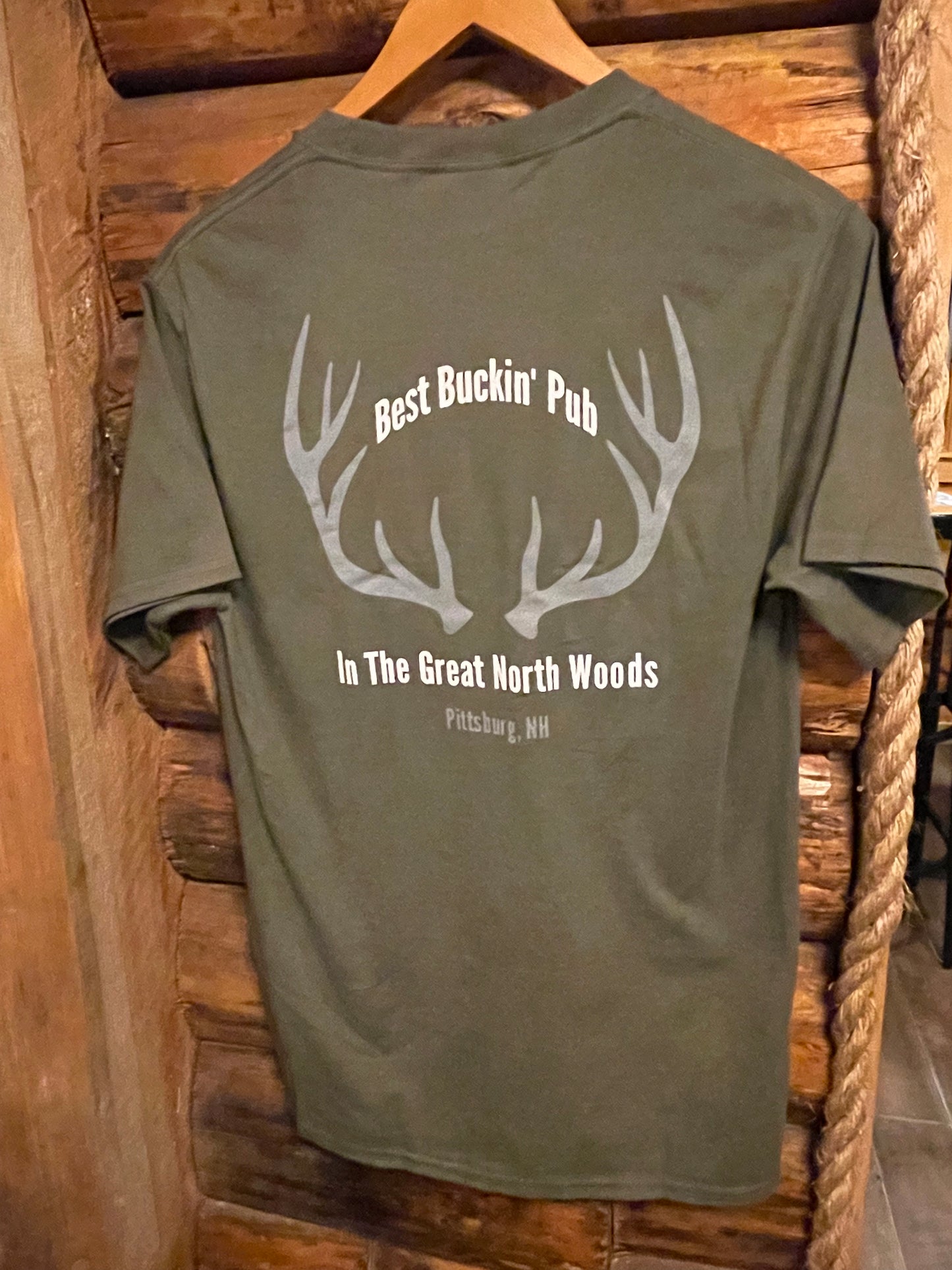 Best Buckin’ Pub Olive Green T-Shirt
