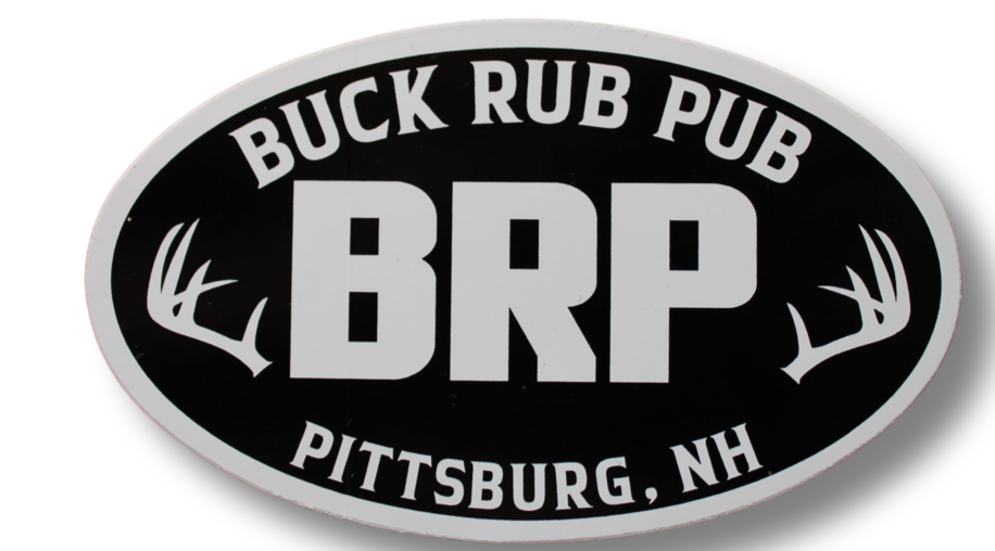 Sticker-BRP black/white – Buck Rub Pub